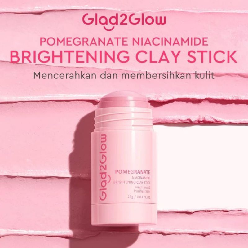 Glad2Glow Pomegranate Niacinamide Brightening Clay Stick Clay mask