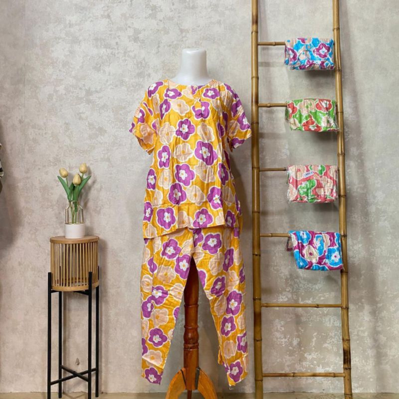 Daster set Celana panjang jumbo