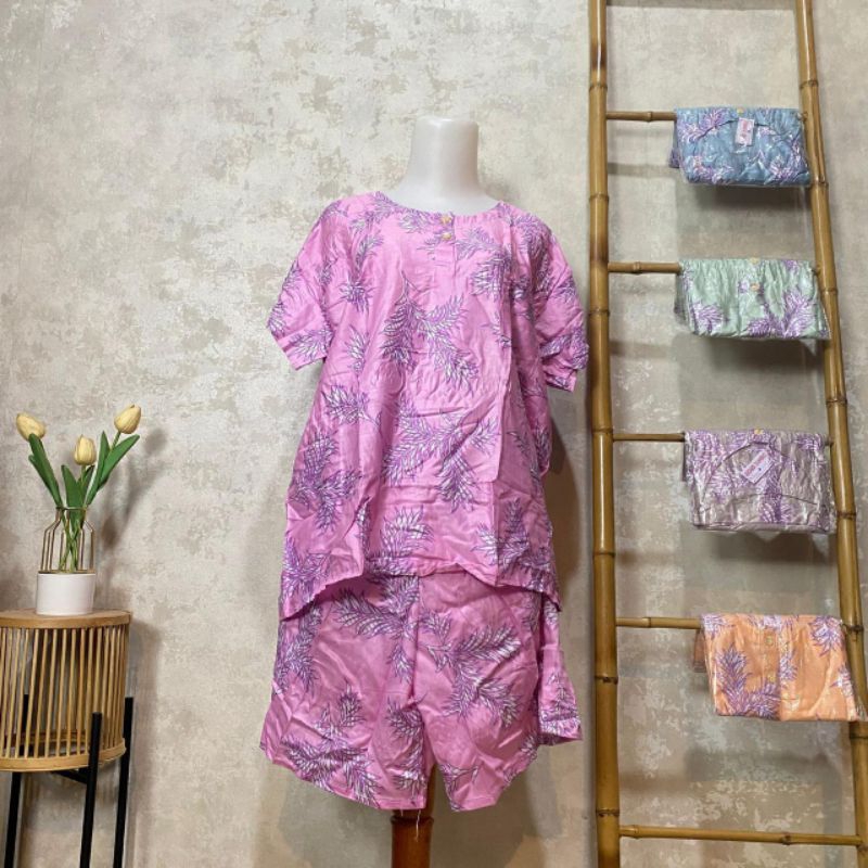 Daster set celana pendek jumbo