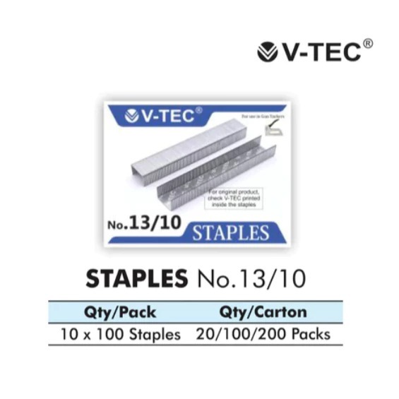 

V Tec Isi Staples Hekter / Gun Tacker No.13/6 13/8 13/10