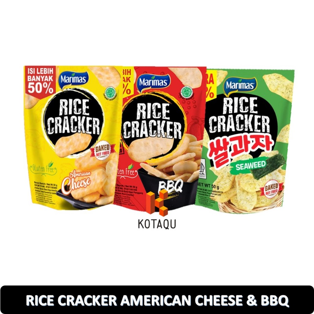 

Marimas Rice Cracker - American cheese - BBQ - Seaweed 50gr