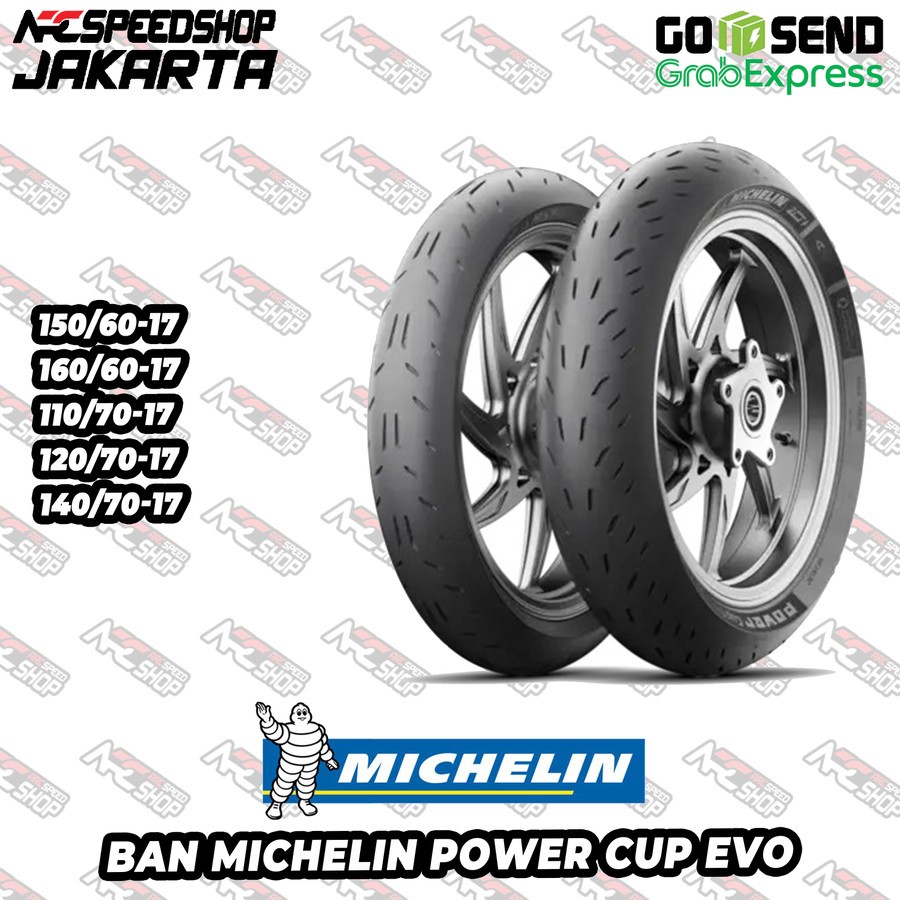 Ban Michelin POWER CUP EVO 150/60-17 160/60-17 110/70-17 120/70-17 140/70-17 F/R TL Ninja 250Fi ZX25