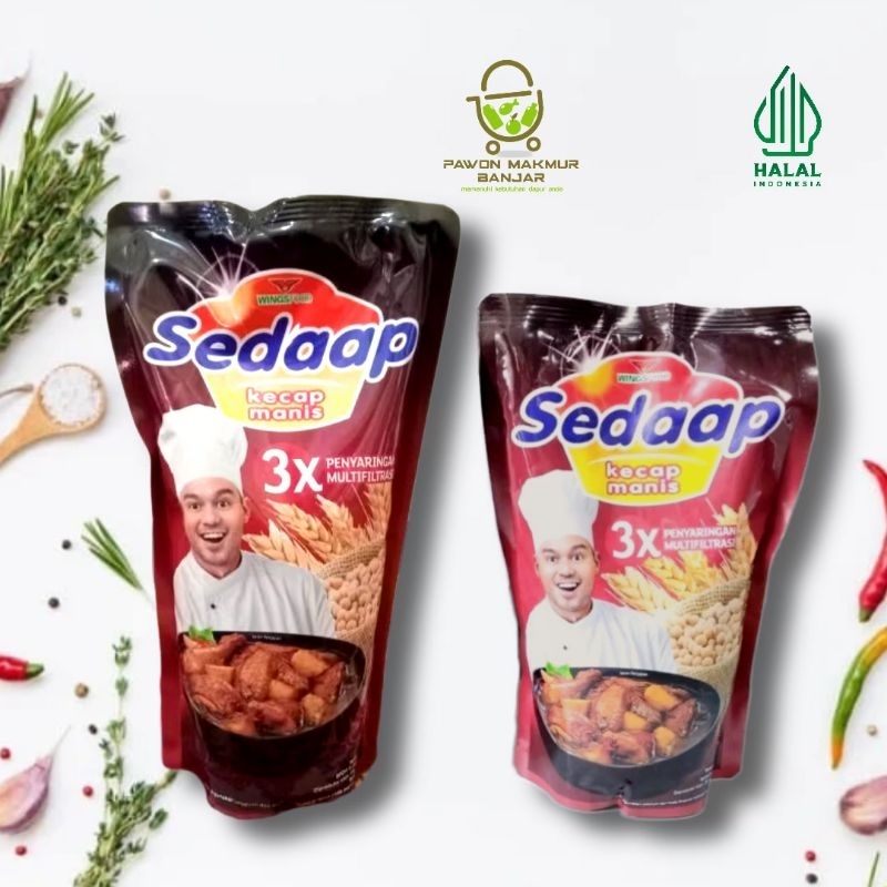 

SEDAAP KECAP MANIS KEMASAN POUCH 700 GR - 1000 GR