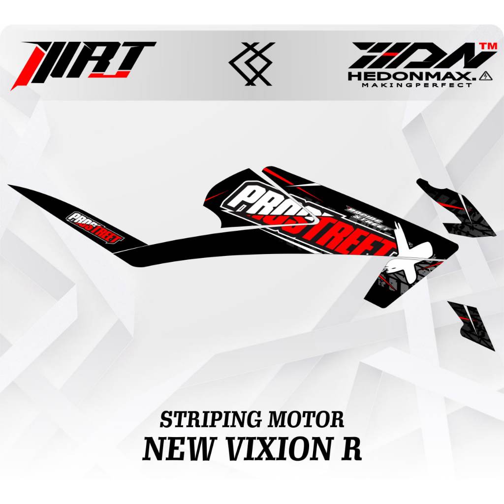 Striping Vixion R - Stiker Transparan New Vixion R Prostreet