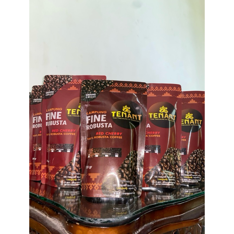 

kopi fine lampung sumatra robusta tenant red cherry isi 120gr