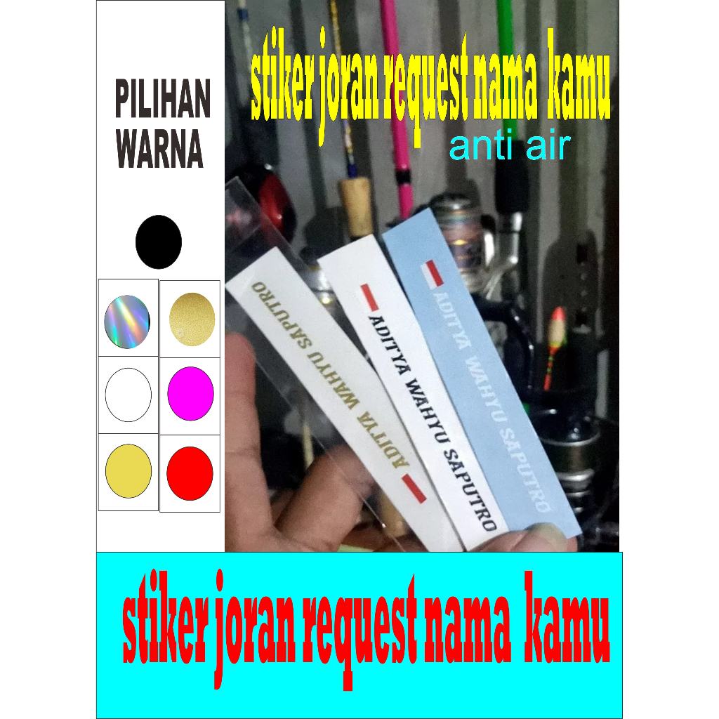 

stiker cutting joran pancing request nama