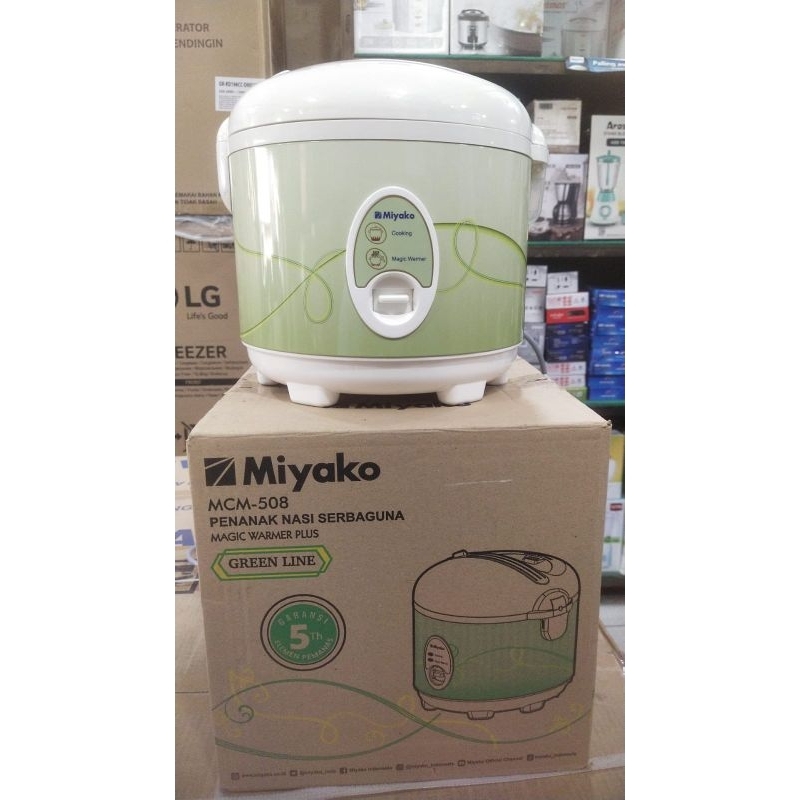MAGIC COM MIYAKO MCM-508 GREEN LINE KAPASITAS 1,8LITER