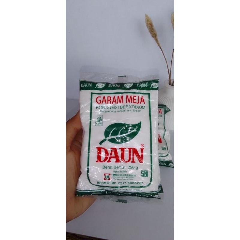 

10 pcs Garam Dapur Cap daun (10×250gr) / Garam Dapur beryodium murah