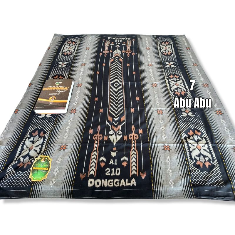 sarung Donggala Songket SKT Hitam/kuning/coklat susu/putih