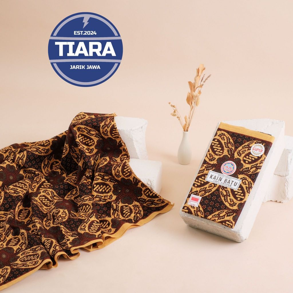 TIARA Jarik Batik Empat Lima - Kain batik cap 45 - jarik jawa asli - kain batik panjang - samping pa