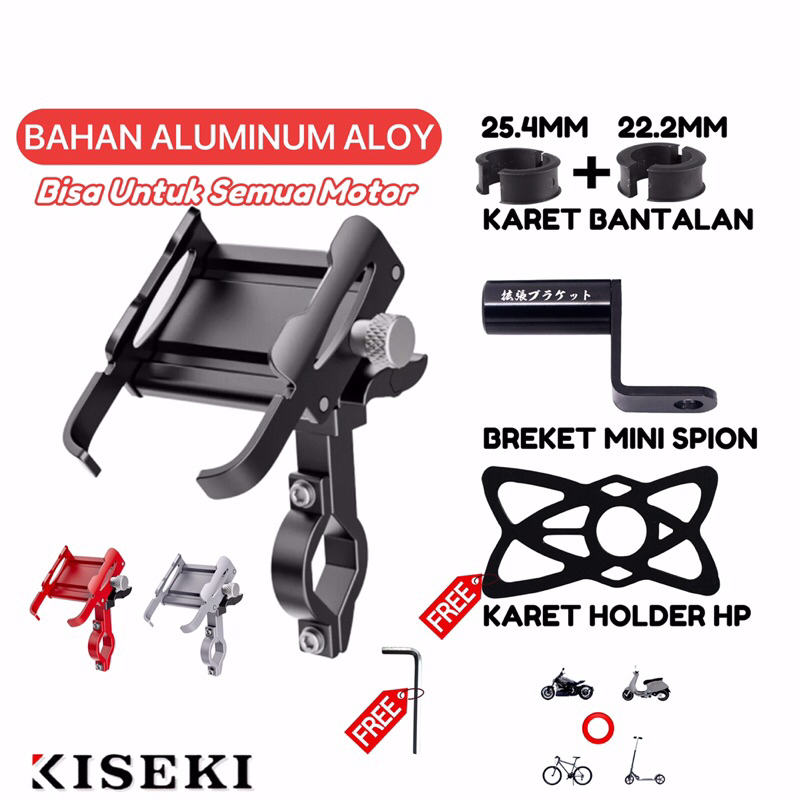Holder HP Motor Besi Dudukan Handphone/Holder HP Motor Besi di Spion Motor/ Stand Holder HP Motor Be