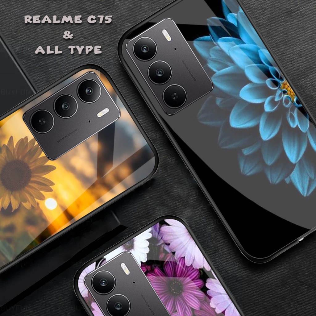 [FK-84] Softcase Glossy Glass Realme C75 Terbaru Silikon For - Realme C75 - Kesing Realme C75 Terbar