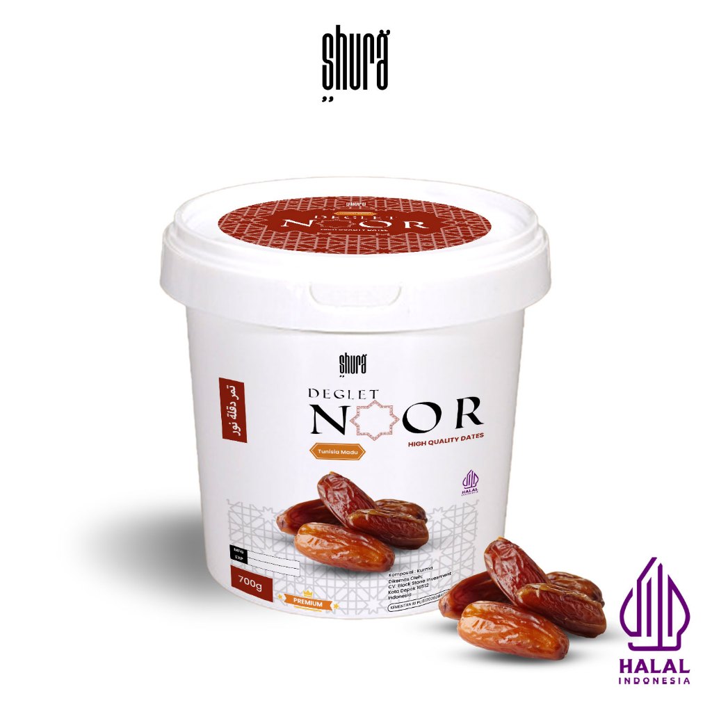 

Shura Kurma Tunisia Deglet Noor Premium Original High Ember 700g