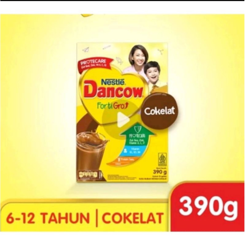 

Dancow fortigro Coklat susu bubuk anak 6-12th [390g]