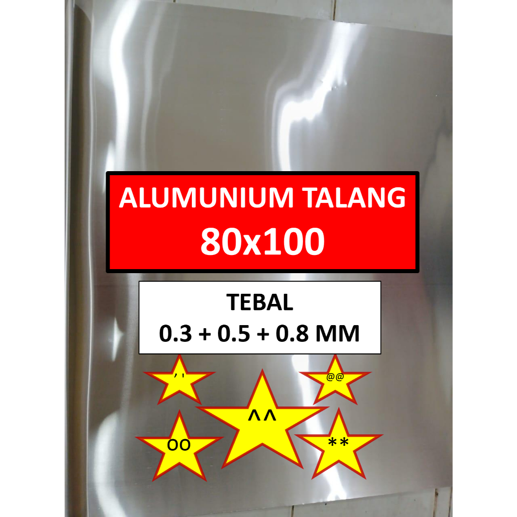 Plat Seng Alumunium - 80x100 cm - Plat Talang