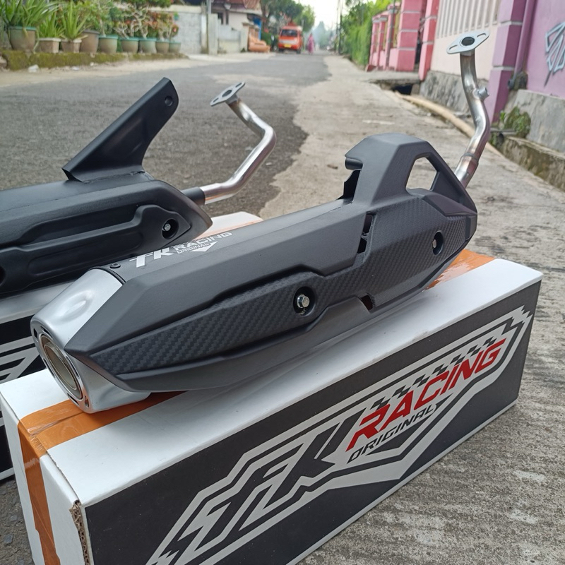 Knalpot Stndar Racing FK Racing Fullsystem End mufler Tameng Beat Vario 125/150 LED Nmax