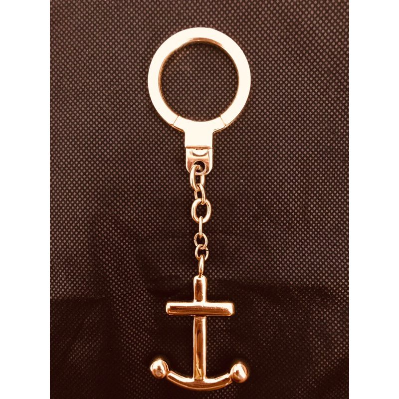 Kate Spade Anchor Keychain in Gold
