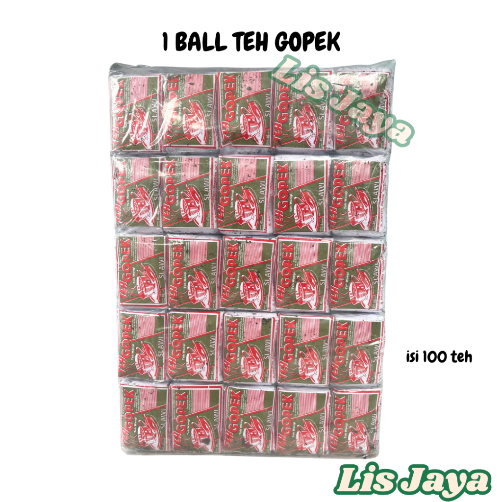 

1 Ball (100pcs) Teh Gopek