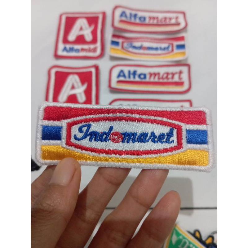 patch Logo bordir ,Badge alfamidi, alfamart || indomaret