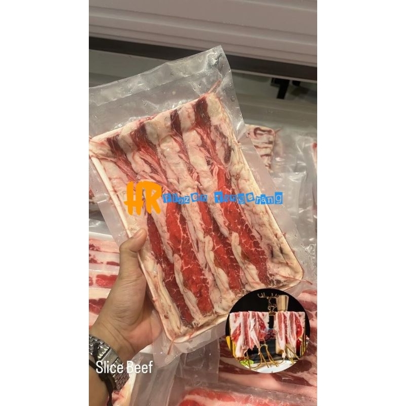 

AUS Slice Beef Yoshinoya Shortplate Daging Sapi Slice Teriyaki Yakiniku 250 gr 500 gr