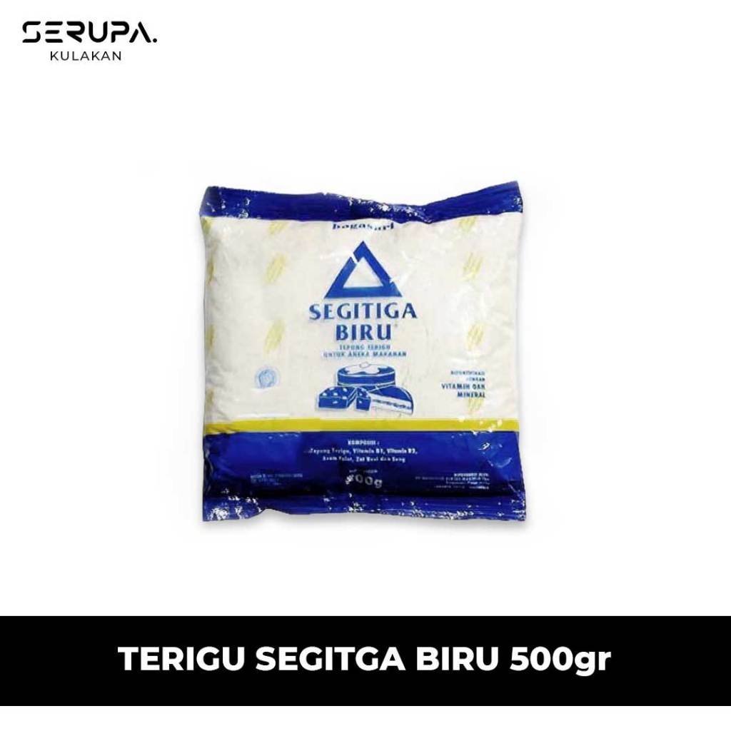 

Terigu Segitiga Biru 500gr | Terigu Segitiga Biru | Terigu 500gr
