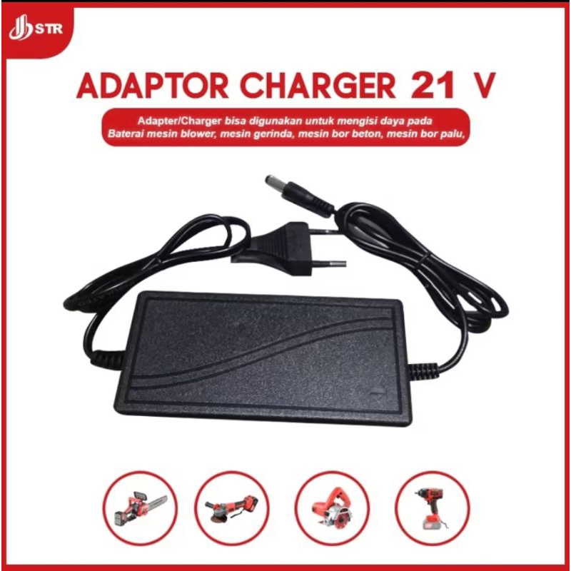 CHARGER BOR BATERAI CORDLESS LITHIUM BATTERY 21V