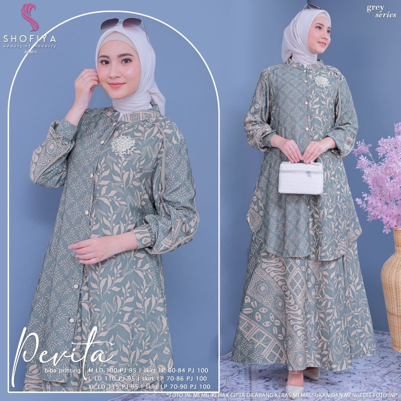 REVITA SET ROK DAN TUNIK |BAJU SET |BAJU MURAH| BAJU WANITA| BAJU SETELAN| ATASAN DAN ROK | BAJU REM