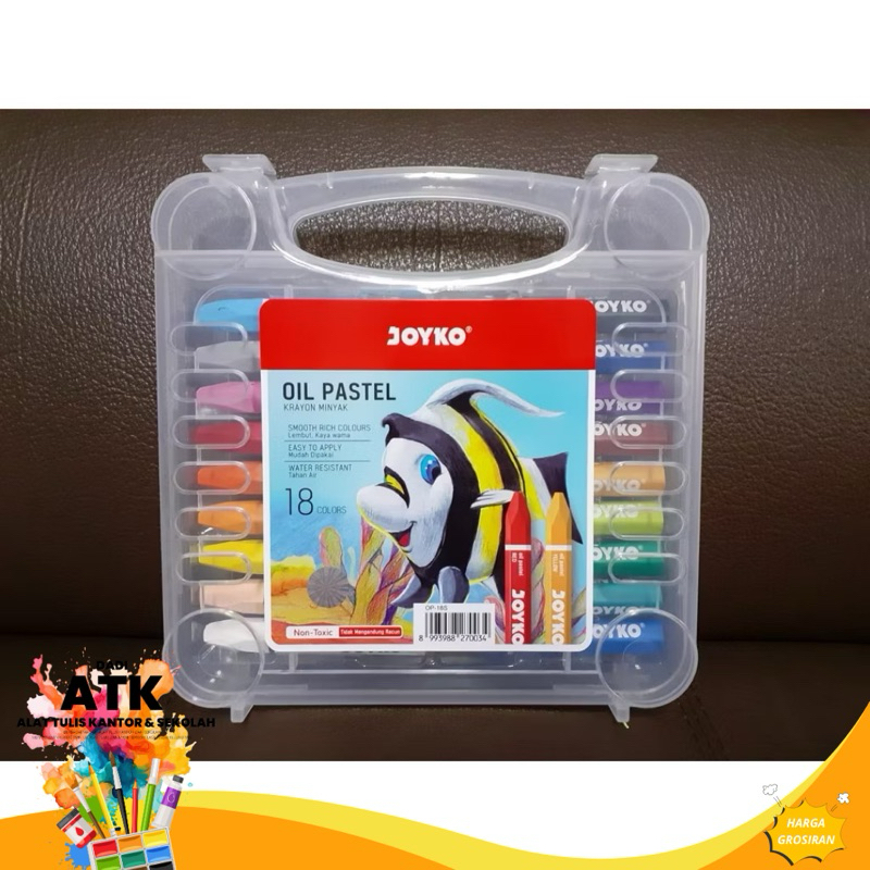

Joyko krayon minyak Oil Pastel 18 Warna