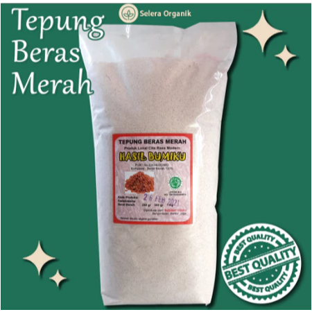 

Tepung Beras Merah Organik (1/2kg) MPASI Gluten Free | Selera Organik 500g