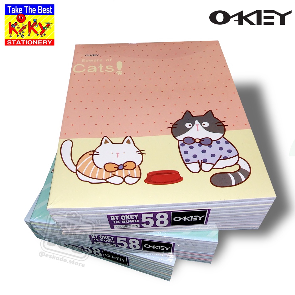 

wn Terkini OKEY Buku Tulis 58 Lembar 1 Pcs 1pack Buku Sekolah KIKY G95