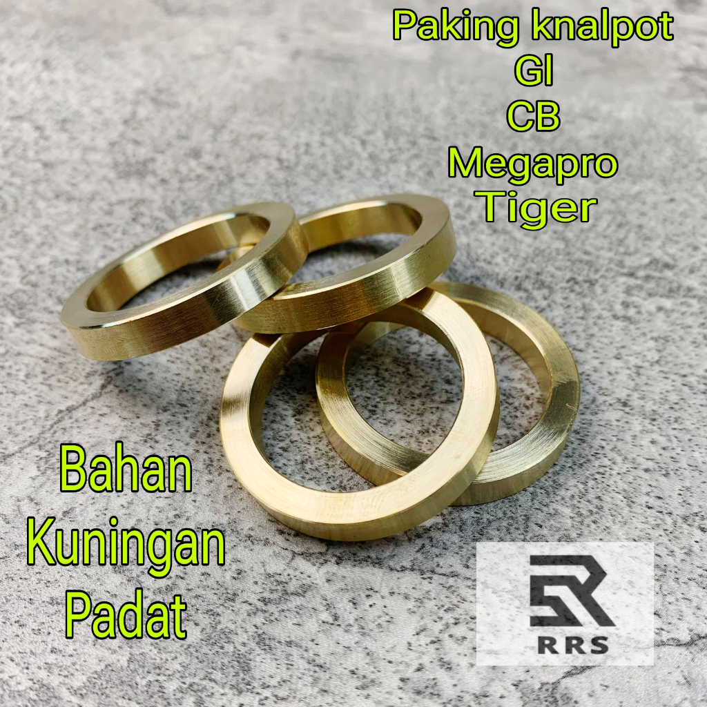 Perpak Paking knalpot Gl CB Megapro Tiger Bahan Kuningan Padat