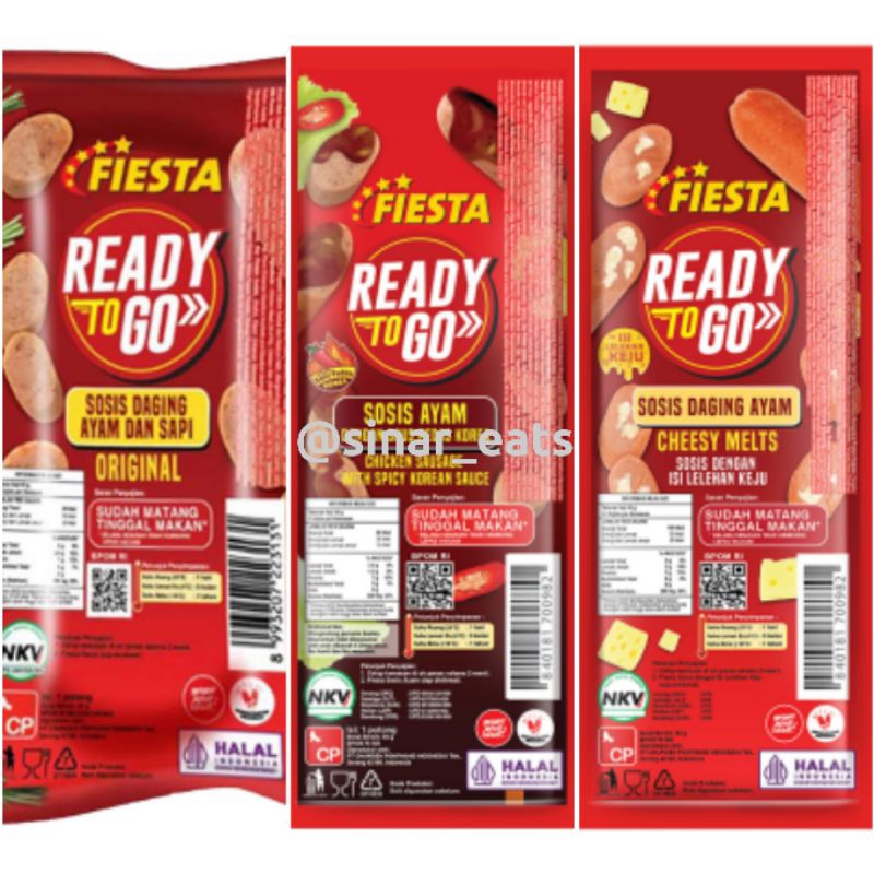 

Fiesta Sosis Ayam dan Sapi Ready To Go 65G