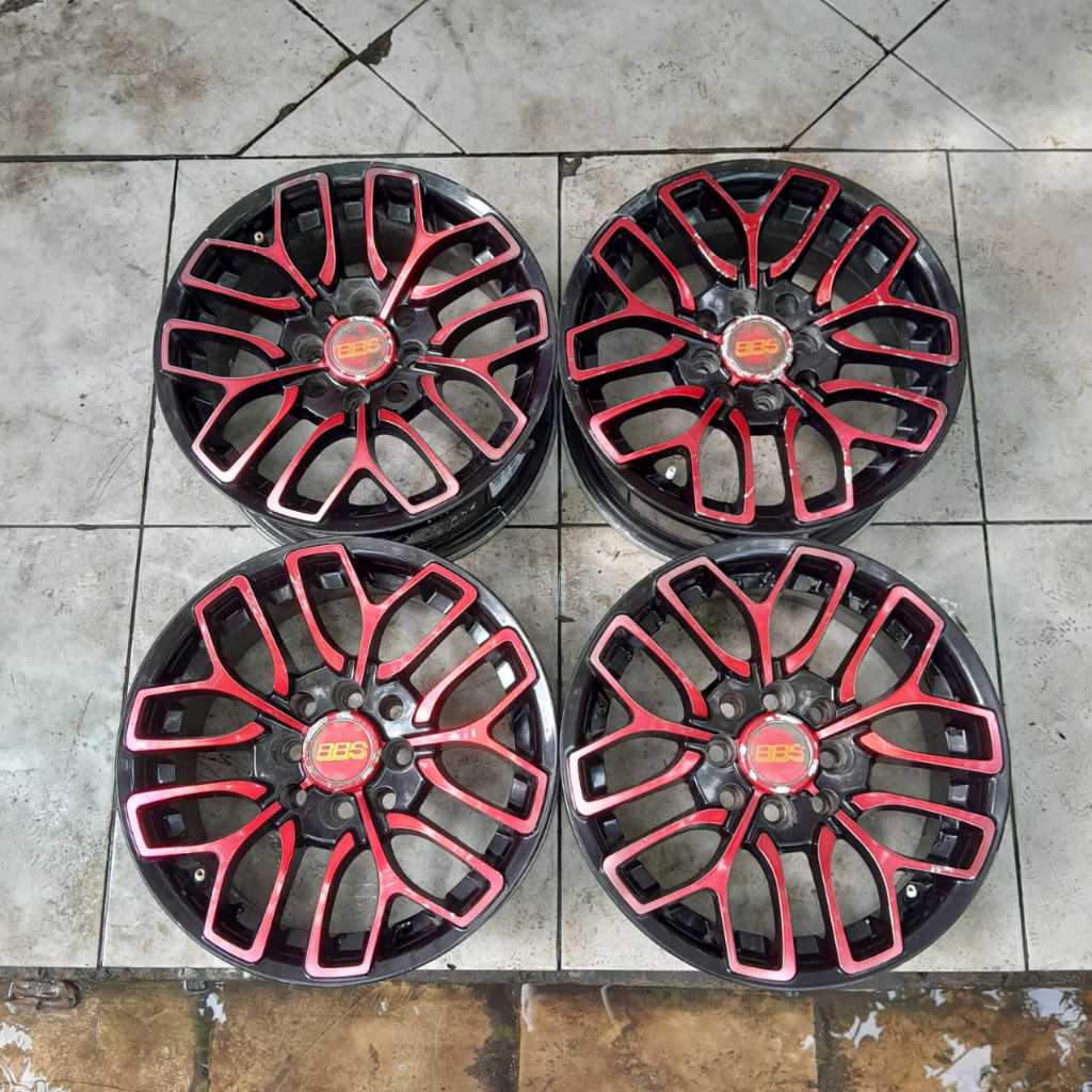 Velg Mobil Bekas Murah BBS ring 14 Baut 4x100 Dan 4x114,3 Brio Jazz Karimun Agya Ayla