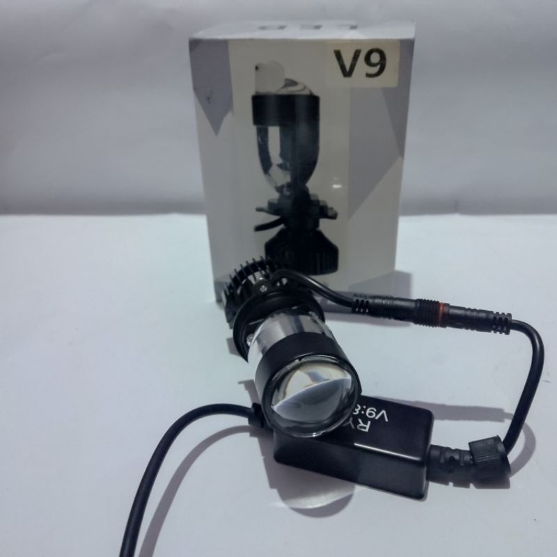 Lampu Led Utama H4 V9 Hrj 1 Warna Putih 36 Watt Rhd Motor Mobil Universal