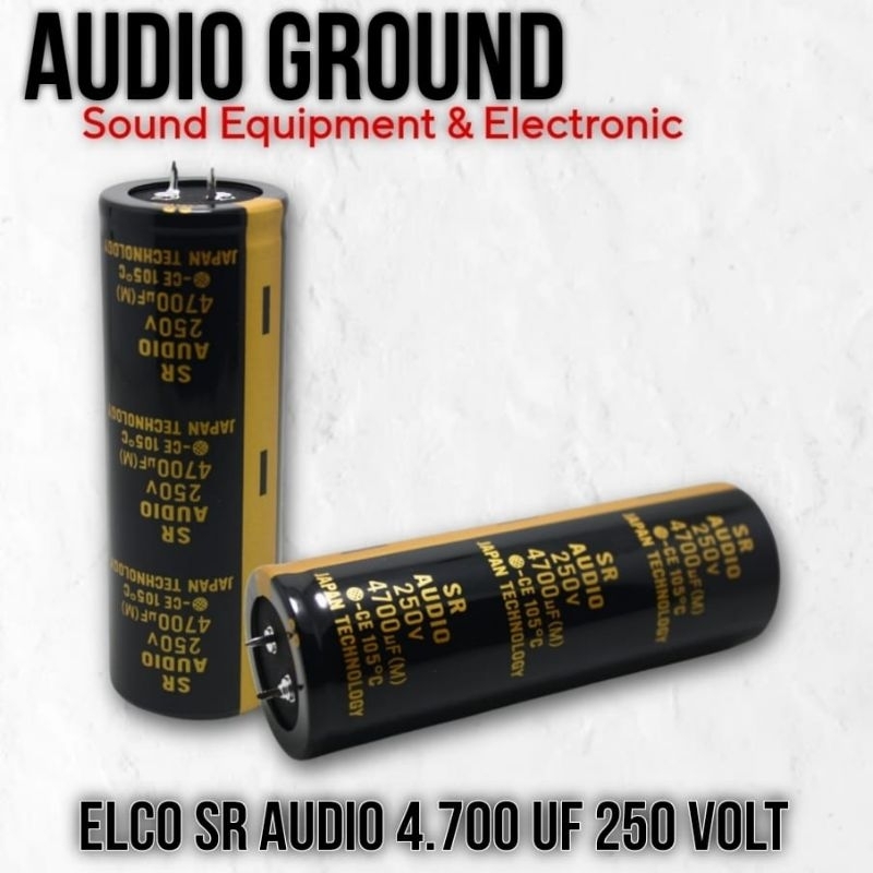 ELCO CAPASITOR SR AUDIO 4700 UF 250 V ORIGINAL PRODUCT