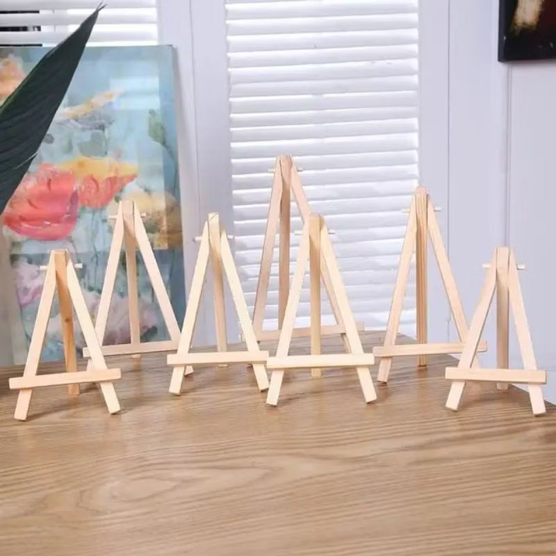 

Easel lukis stand kayu mini 10cm sampai 50cm sandaran kanvas lukis dan hp