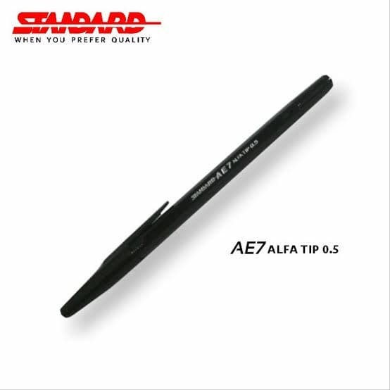 

Pulpen Standard AE7 0.5mm - Pen Standard AE 7- Ballpoint Bolpen AE7 - Hitam / PCS