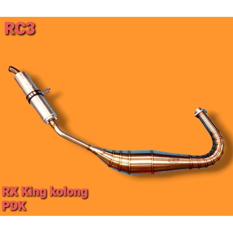 knalpot RC3 RX king kolong type PDK stenlis