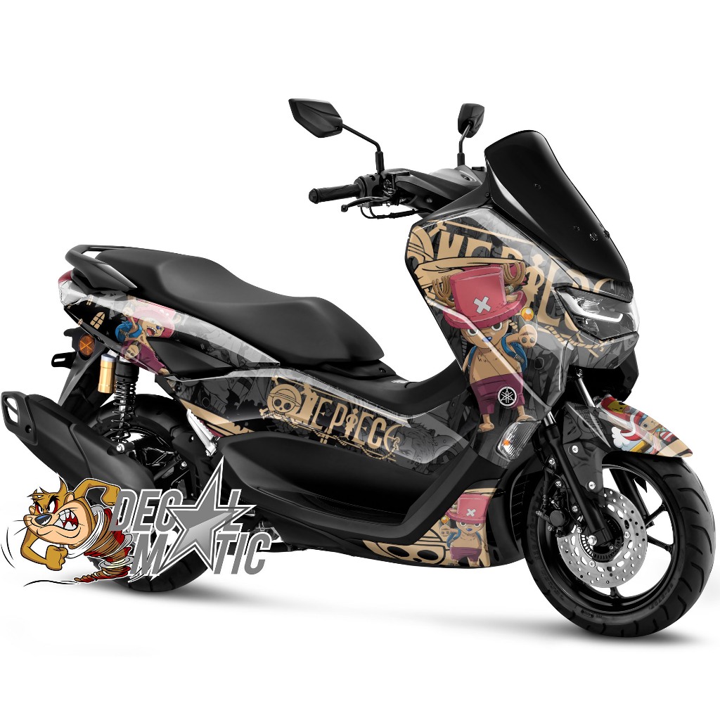 Decal Stiker FUll Body Motor Yamaha Nmax 2015 - 2019 Putih New NMAX 2020 - 2024 One Piece Chopper