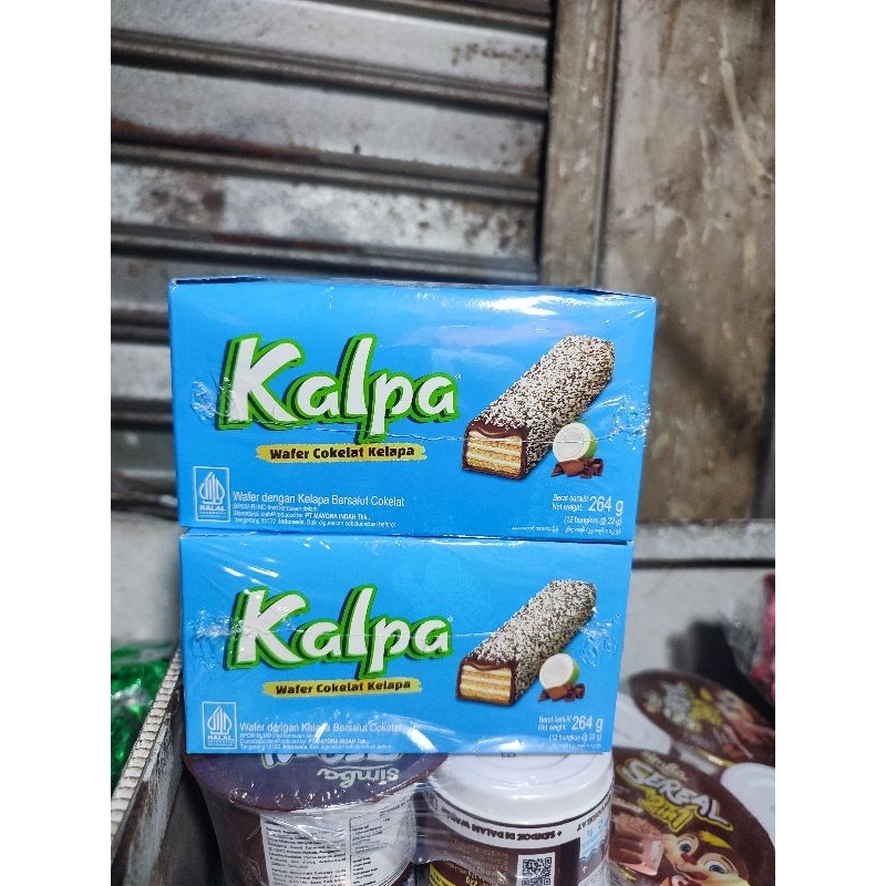 

Kalpa Wafer Cokelat Kelapa 1 Box Isi 12pcs