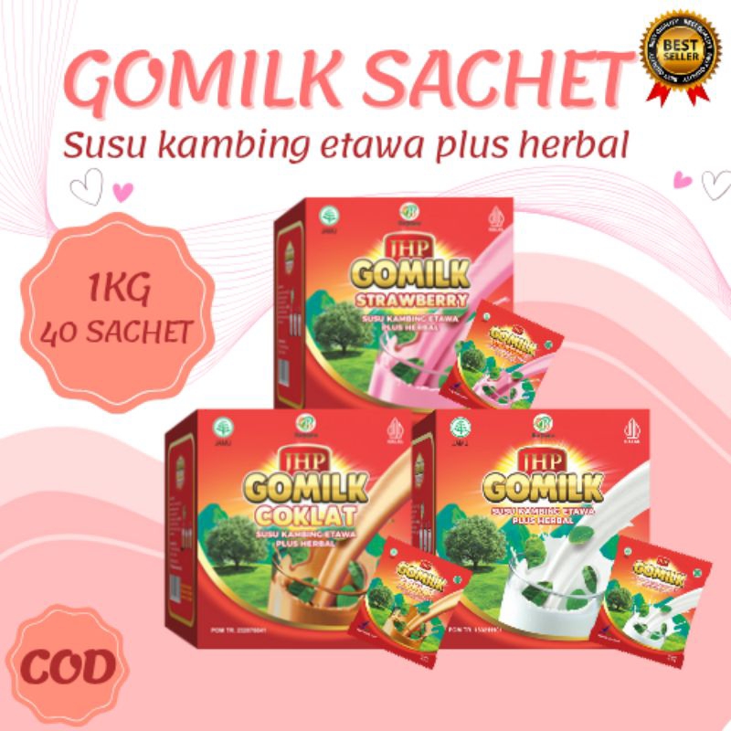 

GOMILK SACHET 1KG isi 40 sachet @25gr (bisa mix rasa)