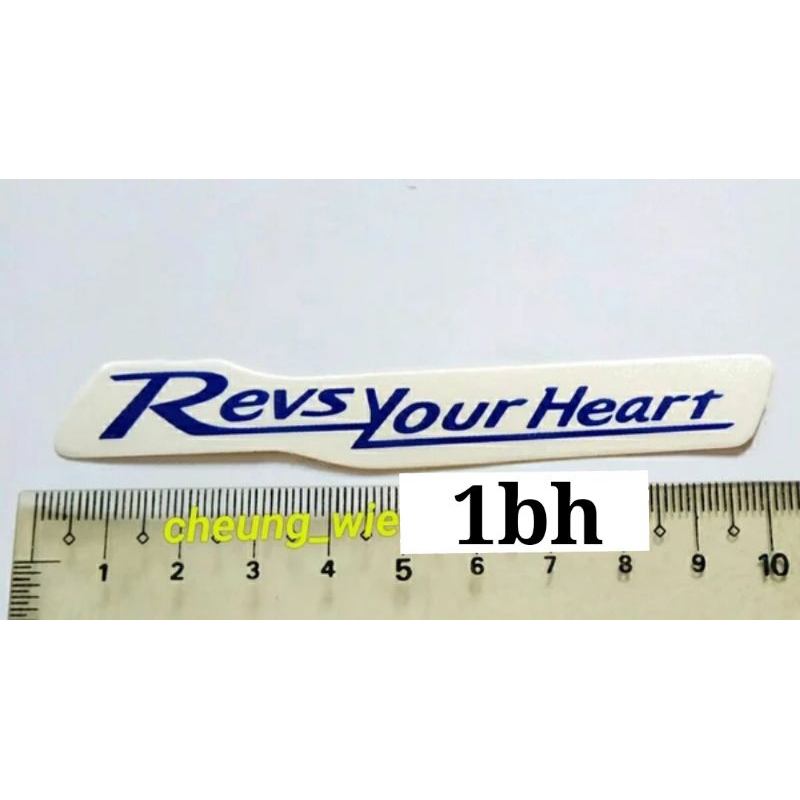 

Stiker RYH Revs Your Heart Putih Mutiara 10cm Kw Harga Satuan