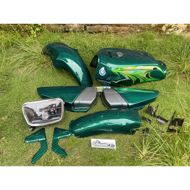 STRIPING STIKER RX KING 2006 HIJAU HOLOGRAM