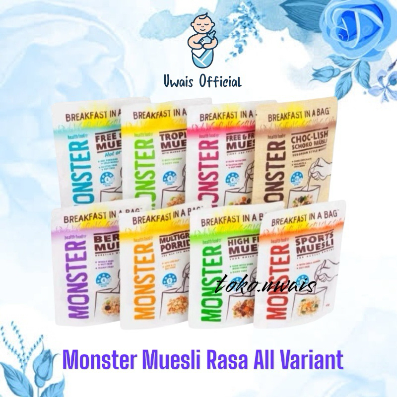 

Monster Muesli Tropical Sport High Fibre Berry / Sereal Cereal Muesli Australia NON GMO