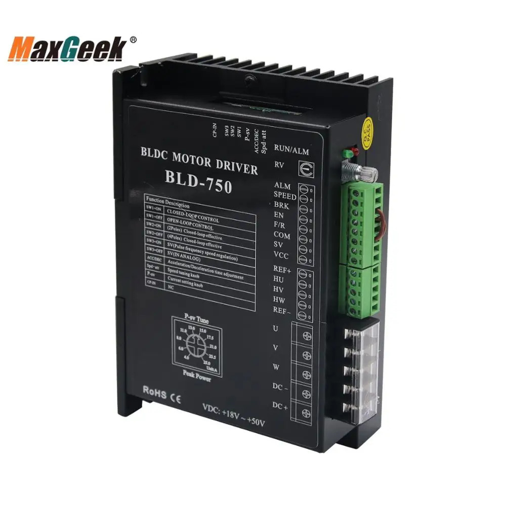BLD-50 BLDC DC Brushless Motor Driver Controller 750W w/All untuk Brushless DC Motor