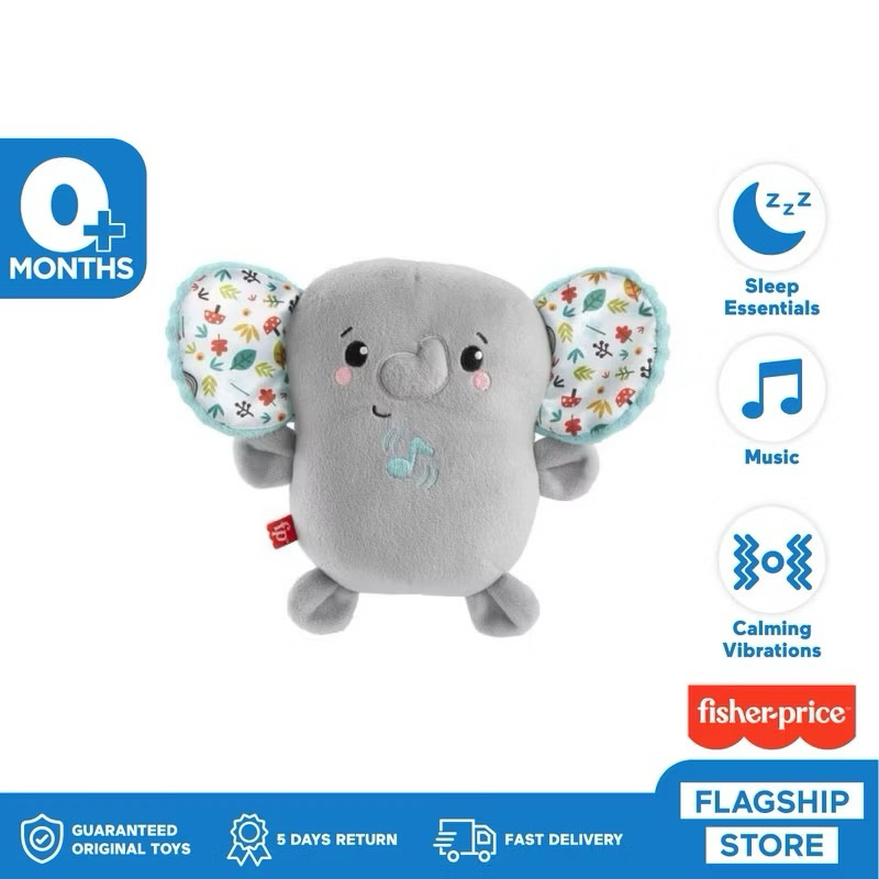 PRELOVED - Fisher Price Snooze Elephant Music Box - Mainan Edukasi Anak Bayi