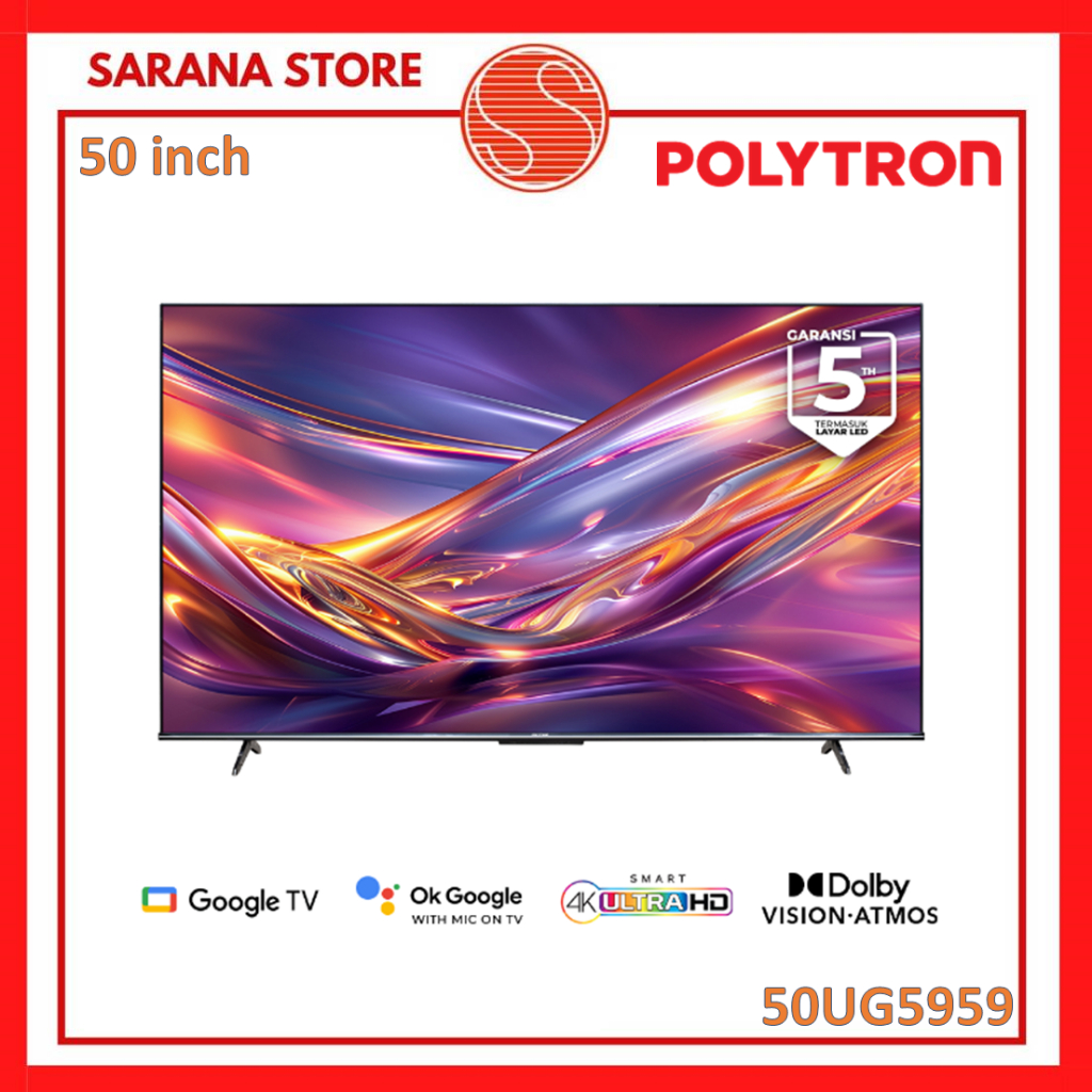 POLYTRON 4K UHD Smart Google TV LED 50 Inch – PLD 50UG5959