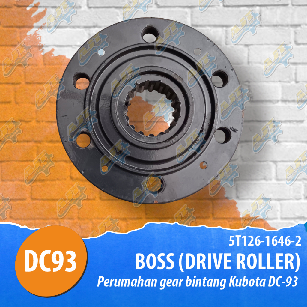 PERUMAHAN GEAR BINTANG KUBOTA DC93 (BOSS DRIVE ROLLER) - 5T126-1646-2