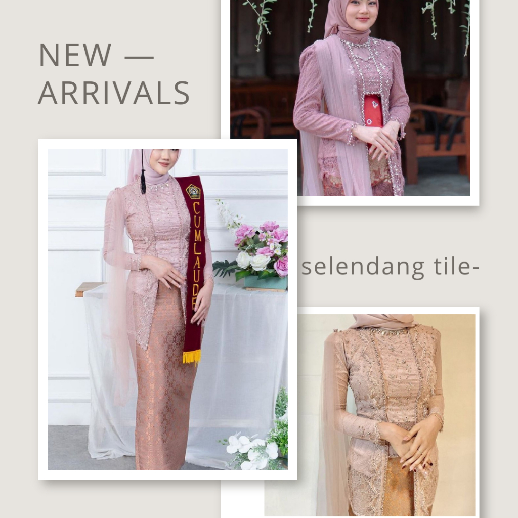 Selendang Tile Kebaya Wisuda Slayer Bahu Selempang Pundak Kain Tille Polos Brukat