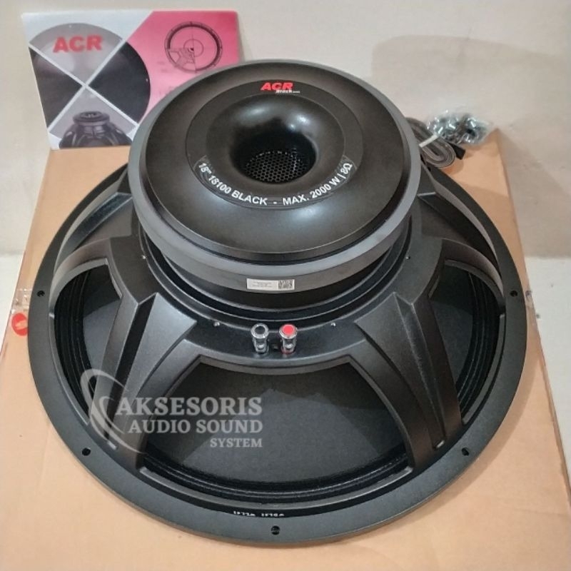 Speaker ACR 18100 Black 18inch 2000 Watt Subwoofer Kualitas Bagus